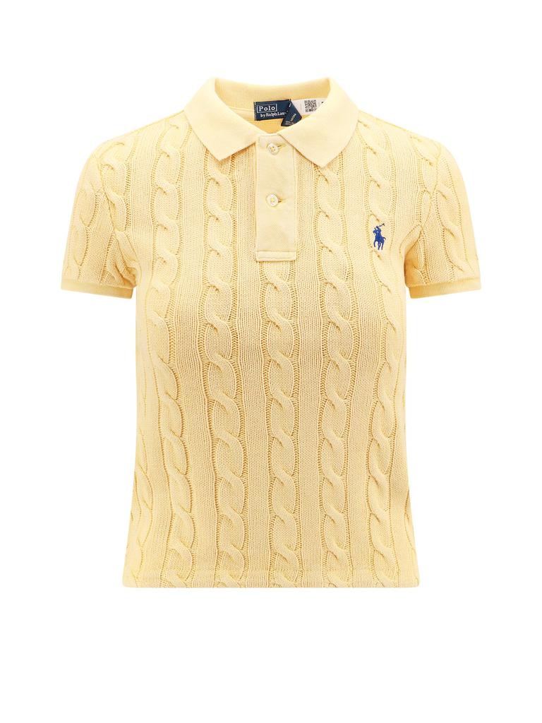 Ralph Lauren Polo Ralph Lauren Polo-Pony Embroidered Knitted Polo Top