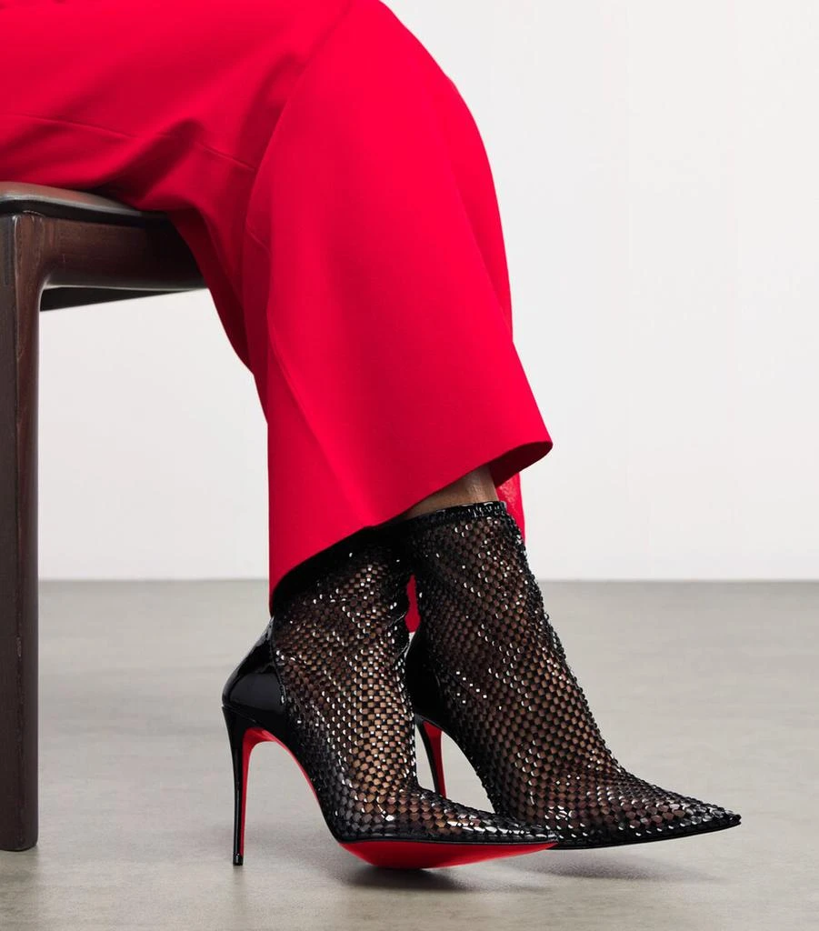 Christian Louboutin Kate Max Booty Mesh Ankle Boots 100 2