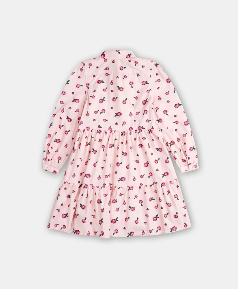 Brooks Brothers Girls Cotton Rose Print Shirt Dress 2