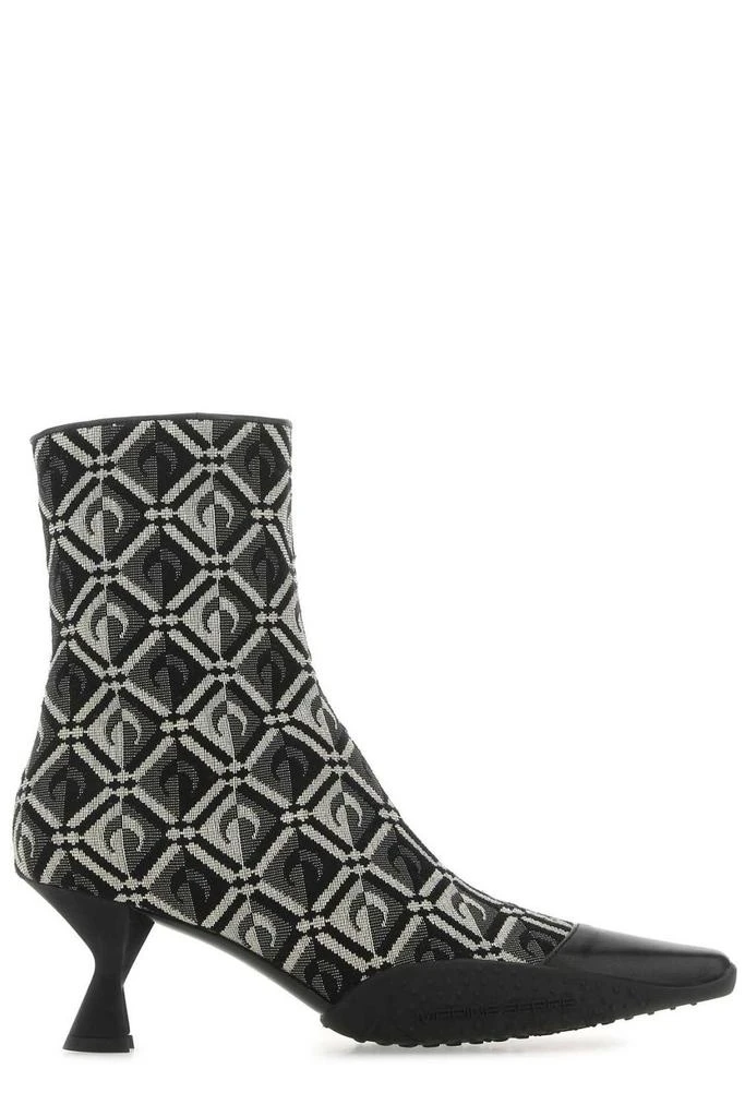 MARINE SERRE Marine Serre Pointed Toe Monogram Boots 1