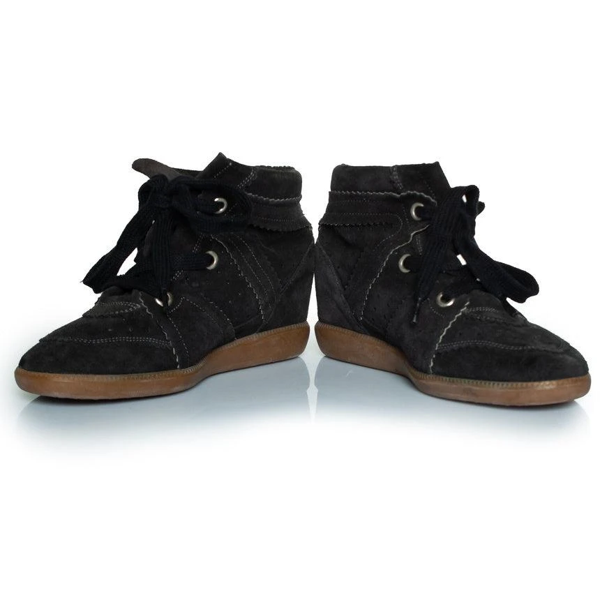 Isabel Marant bobby suede trainers in black 6