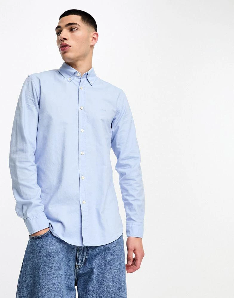 Hugo Boss BOSS Orange Rickert regular fit shirt in blue 1