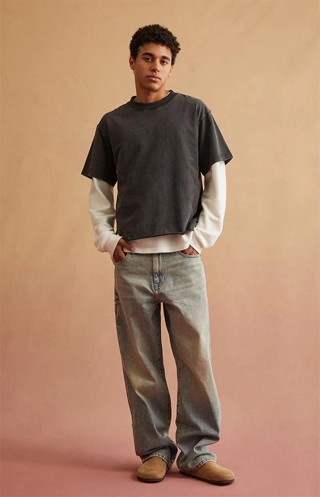 RARE DNM EDIT Tint Light Blue Baggy Jeans 4