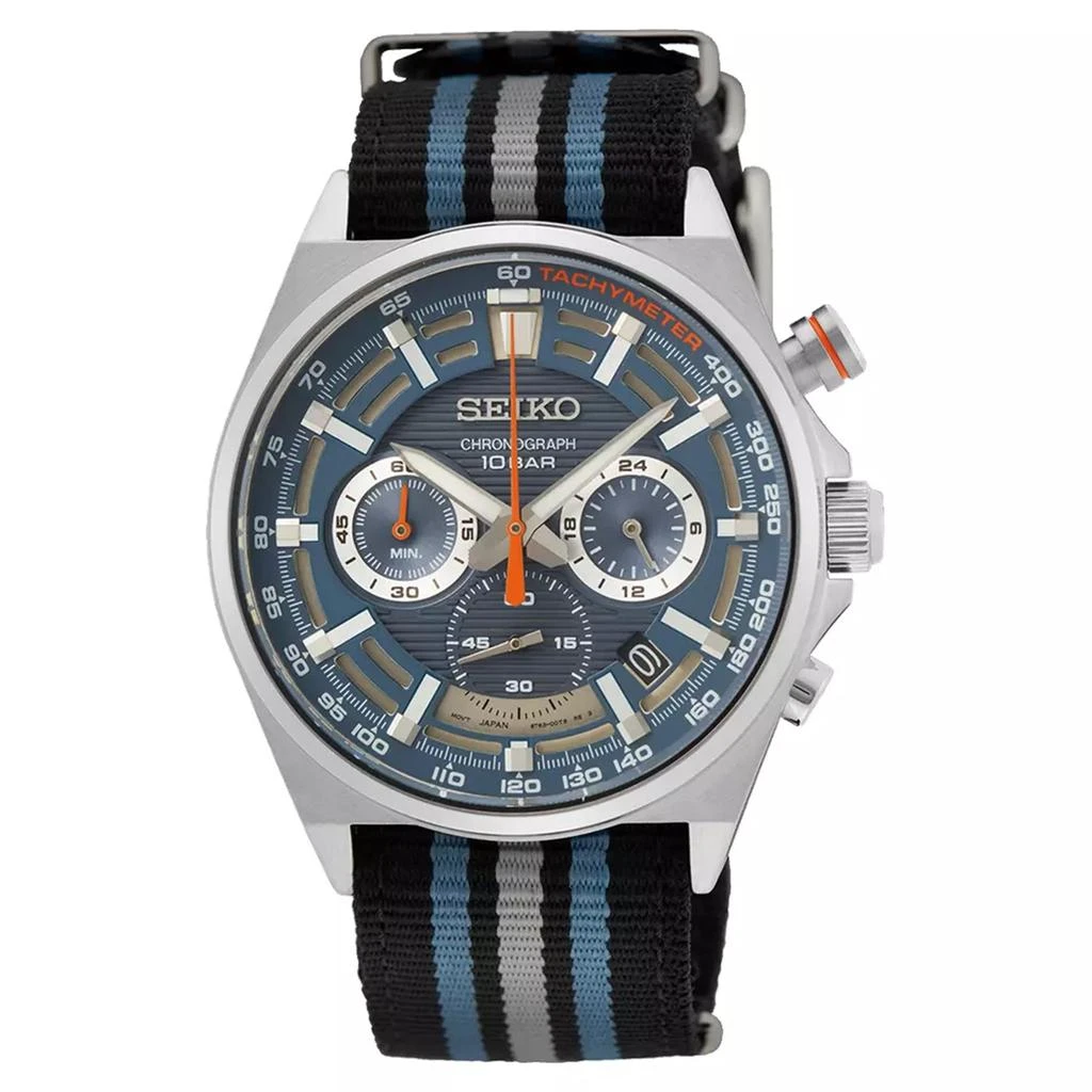 Seiko Men's Chronograph Blue Dial Watch 1
