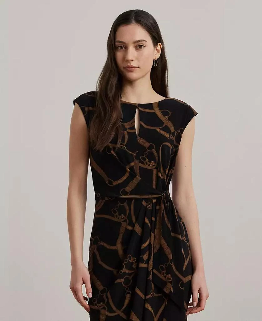 Ralph Lauren Women's Belting-Print Jersey Tie-Front Dress 3