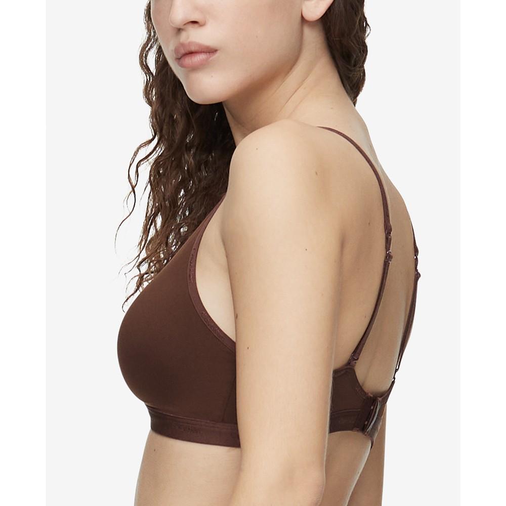 Calvin Klein Women's Form To Body Lightly Lined Triangle Bralette QF6758