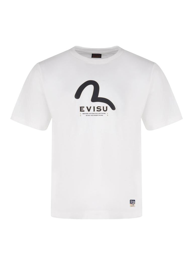 Evisu T-shirt  White Cotton.