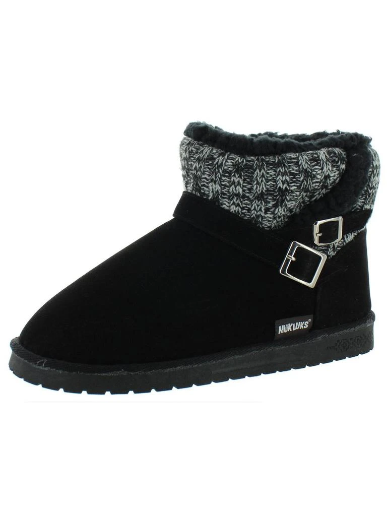 MUK LUKS Alyx Womens Faux Fur Lined Faux Suede Winter & Snow Boots 4