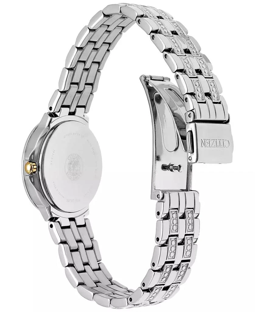 Citizen Women's Eco-Drive Crystal Accent Stainless Steel Bracelet Watch 28mm EW2340-58A 3