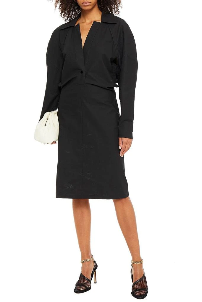Bottega Veneta Cutout coated cotton-blend dress 2
