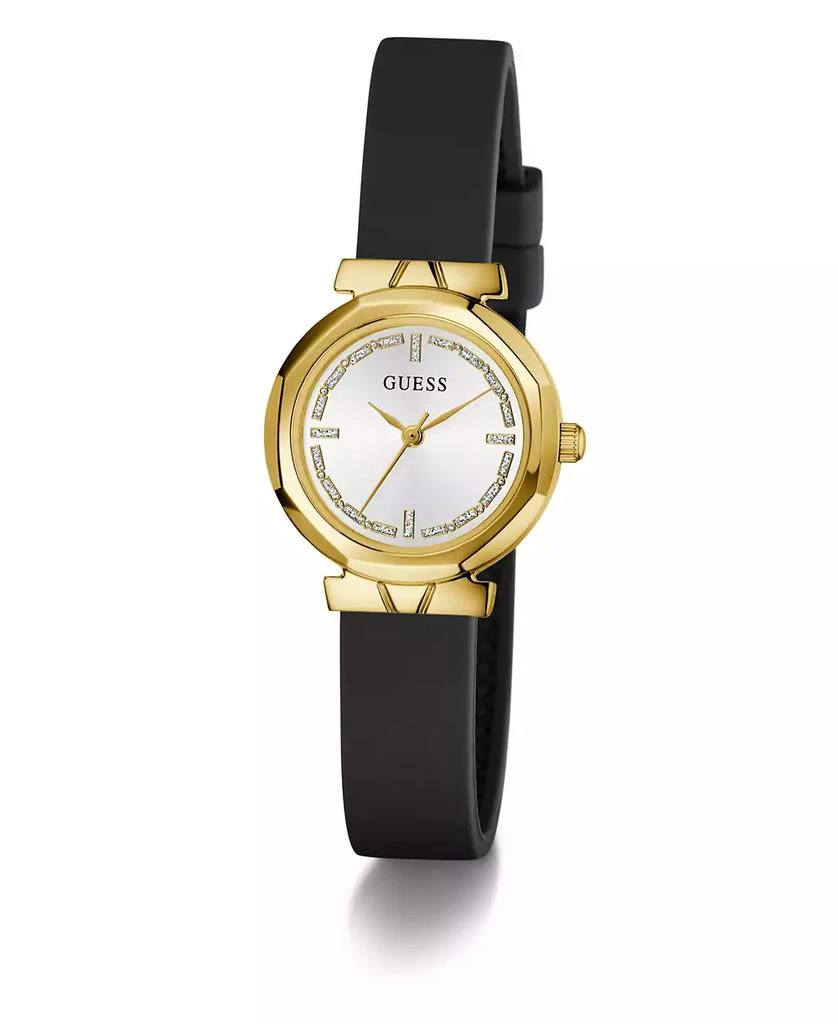 GUESS Women
s Black Gold Tone Analog Watch, 26mm 2