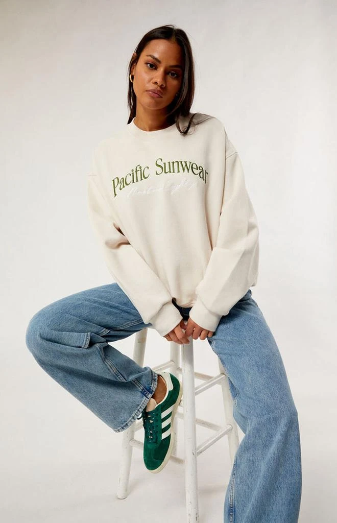 PacSun Pacific Sunwear Nineteen Eighty Crew Neck Sweatshirt 1