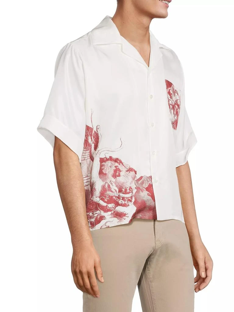 Enfants Riches Déprimés Rat Palace Chemise Silk Short-Sleeve Shirt 4