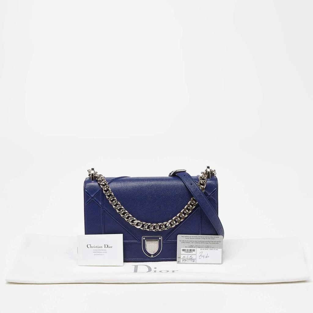 Dior Dior Blue Leather Medium Diorama Flap Shoulder Bag 11
