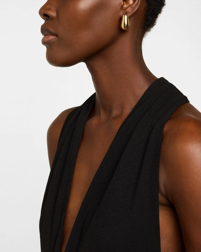 Lisa Nik Golden Dreams 18K Yellow Gold Squared Puff Hoop Earrings 2