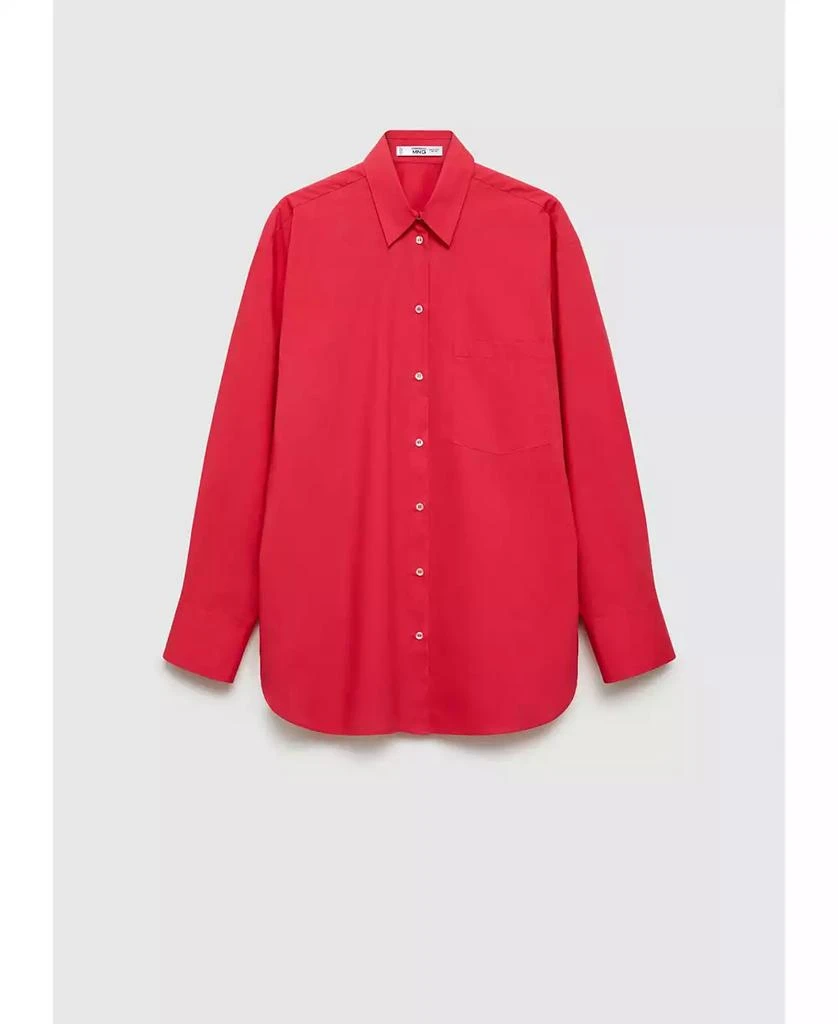 Mango Women's Pocket Oversize Shirt 1