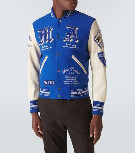 AMIRI Dream Team appliqué varsity jacket 3