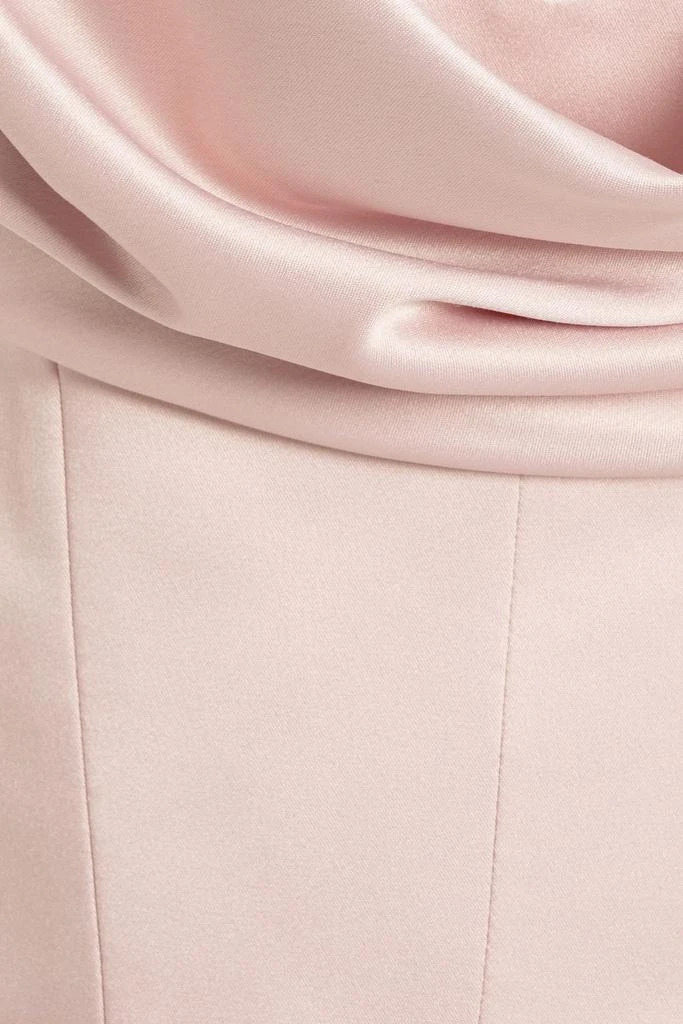 RASARIO Draped satin-crepe midi dress 4