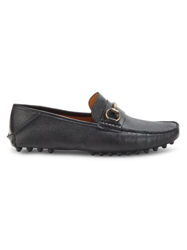 Saks Fifth Avenue Fold Leather Bit Loafers 1