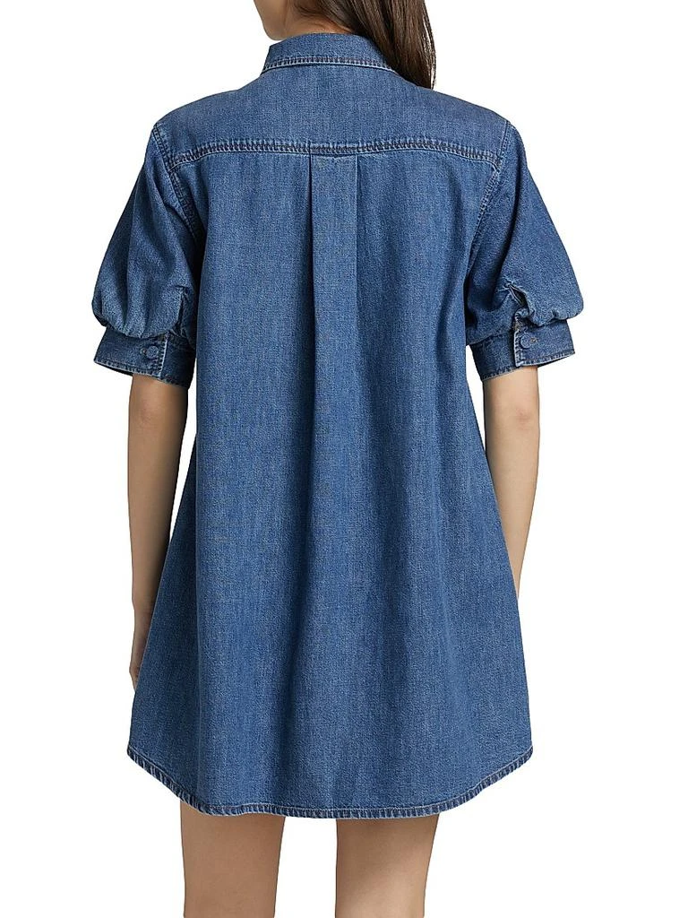 FRAME The Play Cotton Denim Minidress 5