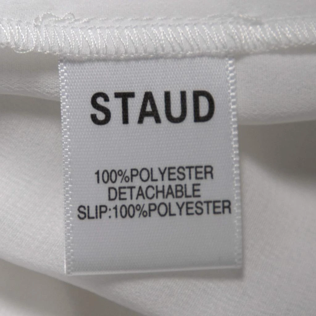 Staud Staud White Sequin Embellished Long Sleeve Midi Dress M 5