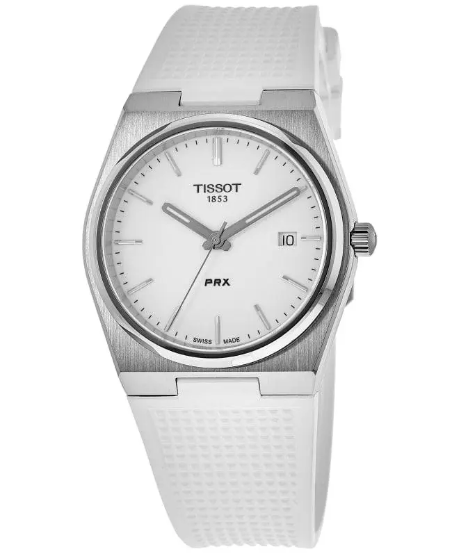 Tissot Tissot PRX Quartz White Dial Rubber Strap Men's Watch T137.410.17.011.00