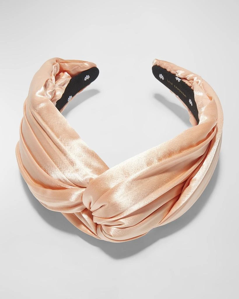 Lele Sadoughi Greta Twisted Satin Headband - Hats - BeyondStyle