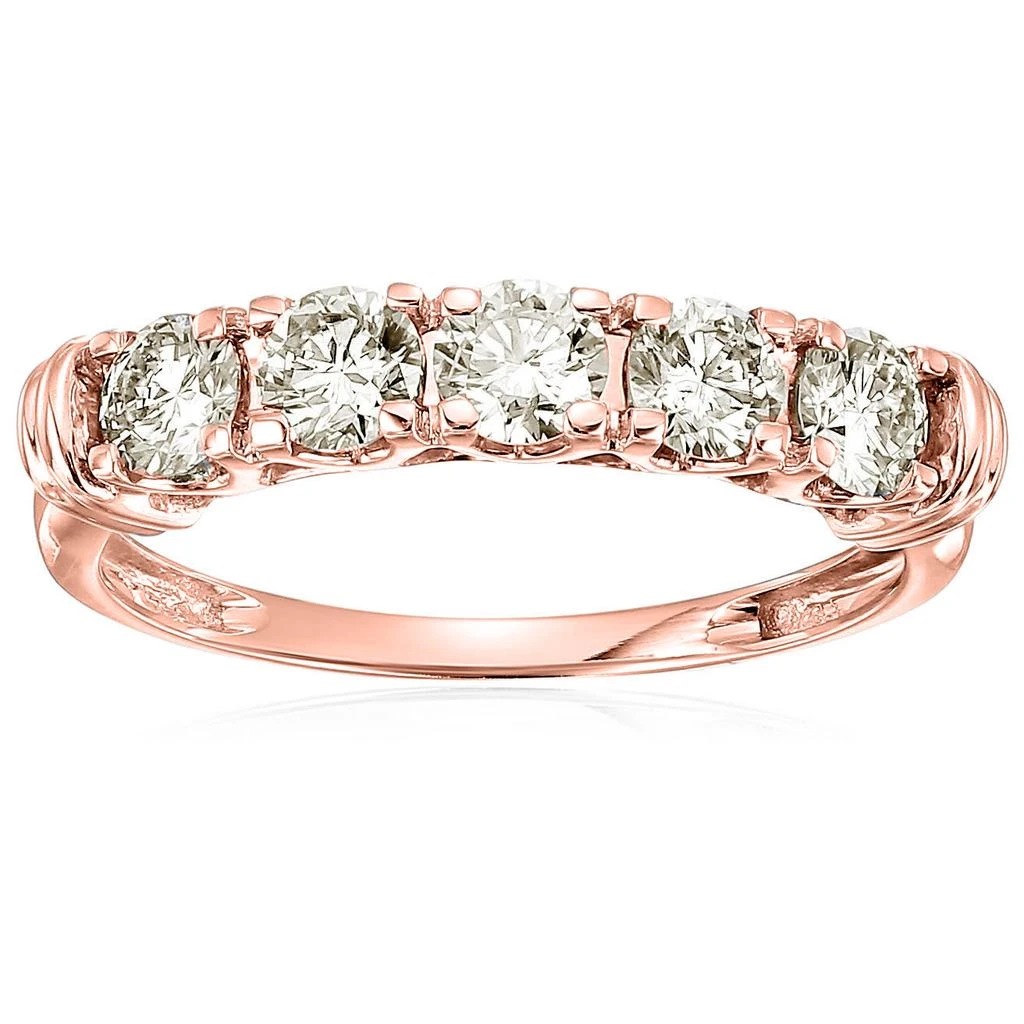 Vir Jewels 1 cttw 5 Stone Diamond Wedding Engagement Ring 14K White or Yellow Gold Round 6