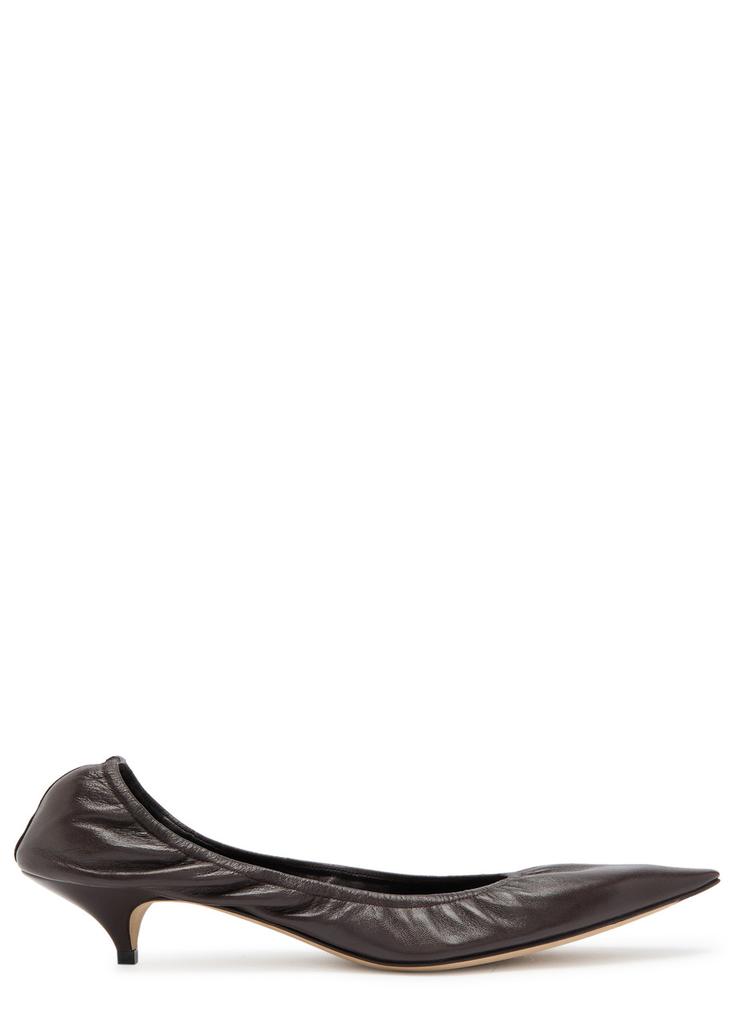 The Row Uxor 40 leather pumps