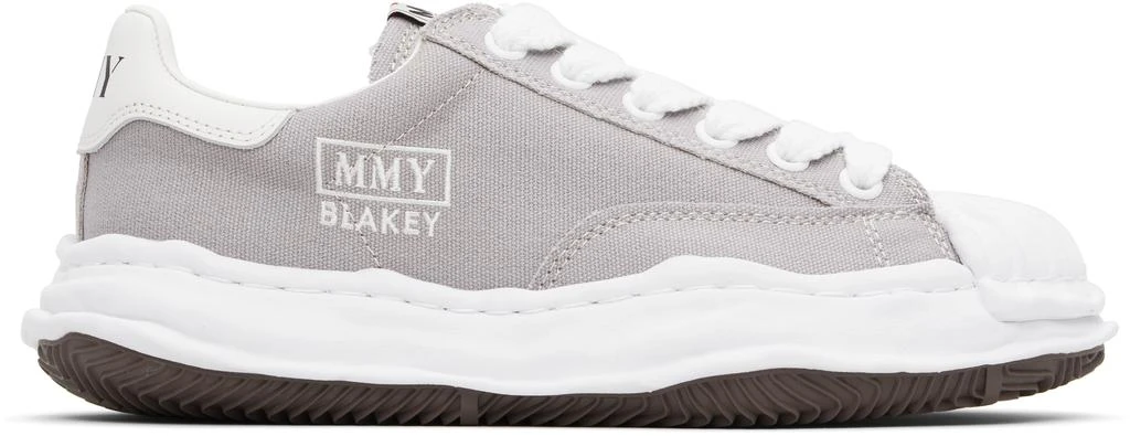 Maison MIHARA YASUHIRO Gray 'Blakey' OG Sole Canvas Sneakers 1