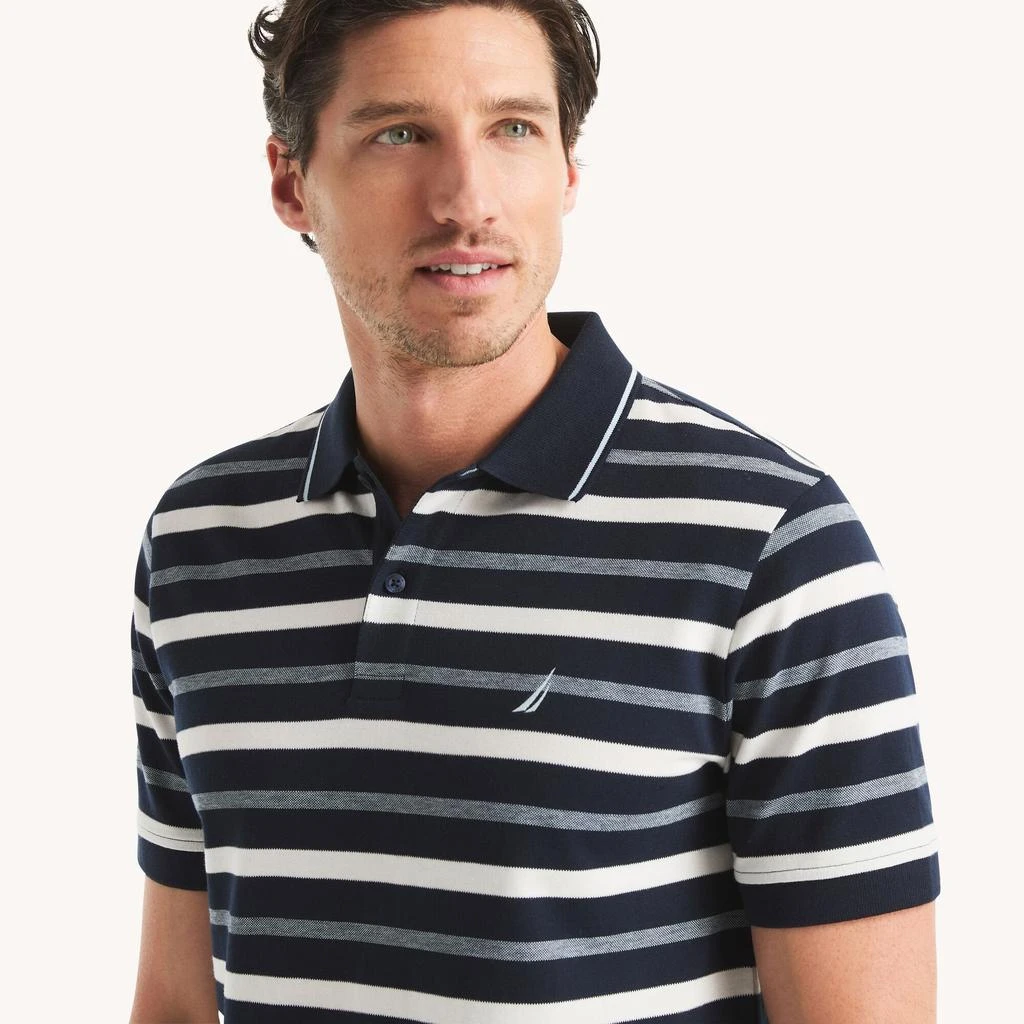 Nautica Mens Classic Fit Striped Polo 2