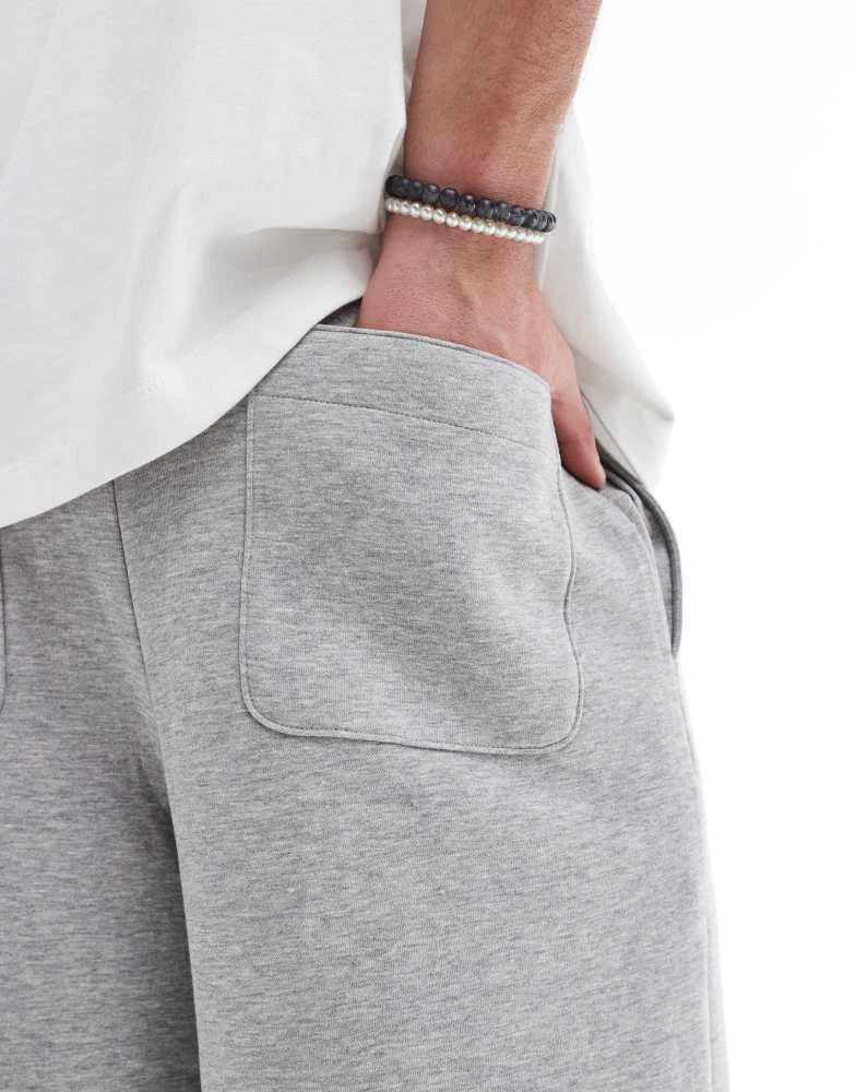 ASOS ASOS DESIGN super wide joggers in grey marl 3