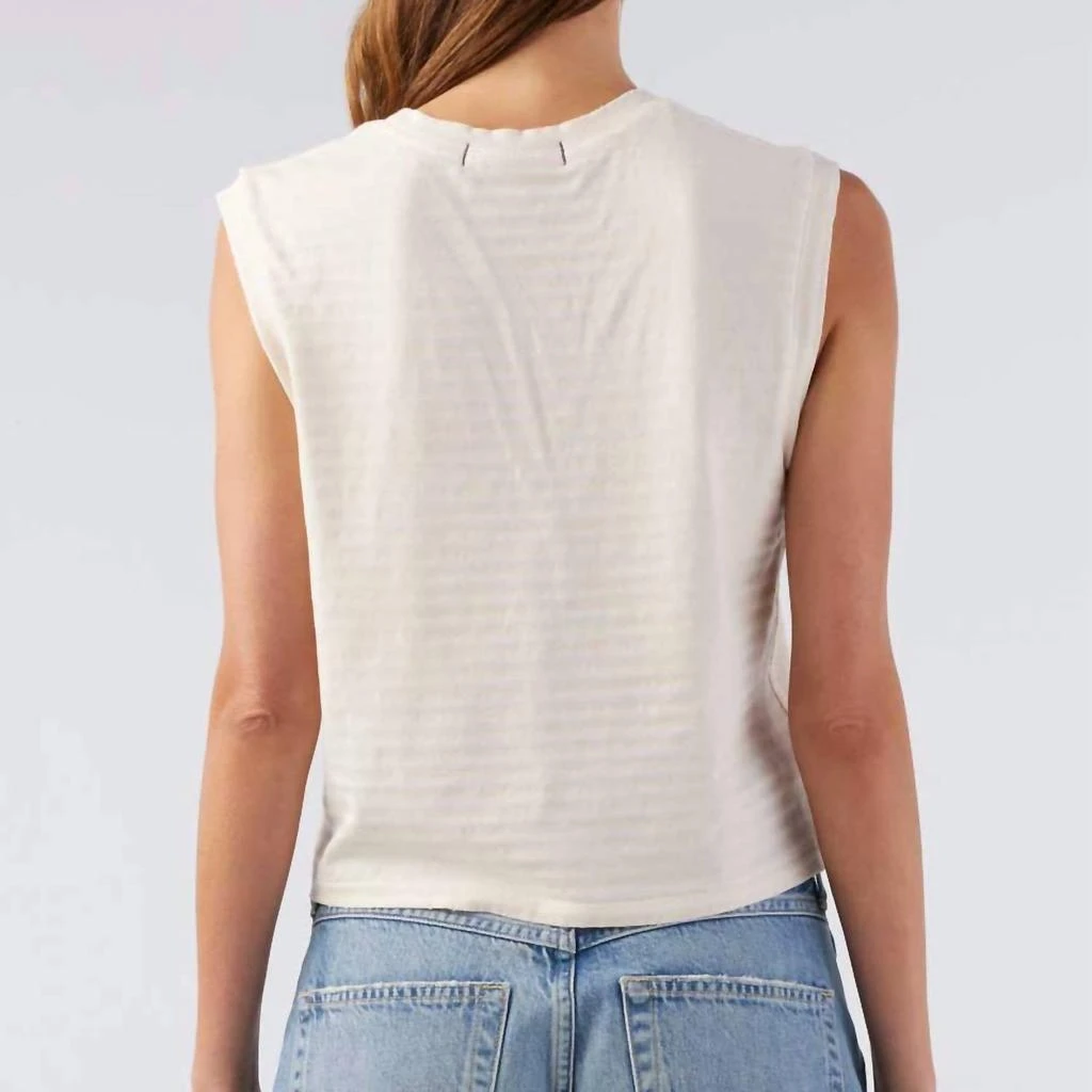 AMO Sleveless Babe Tee In Natural 2