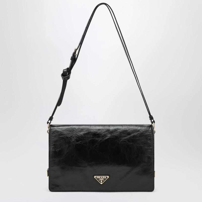 Prada Medium shoulder bag black in leather 1
