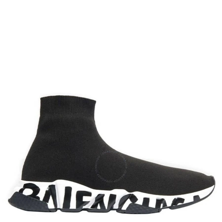 Balenciaga Graffiti Sole Jacquard Knit Speed Sneakers 1