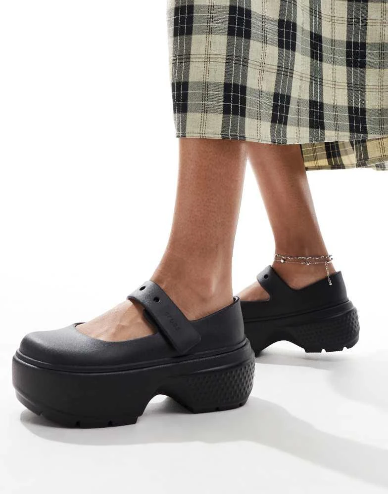 Crocs Crocs stomp mary janes in black 1