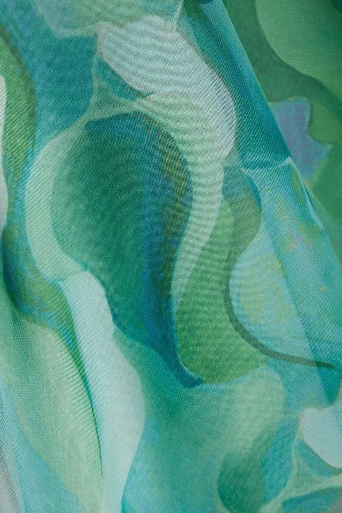 MIKAEL AGHAL Printed chiffon maxi dress 4
