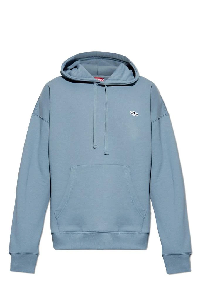 Diesel Diesel Logo Embroidered Drawstring Hoodie 1