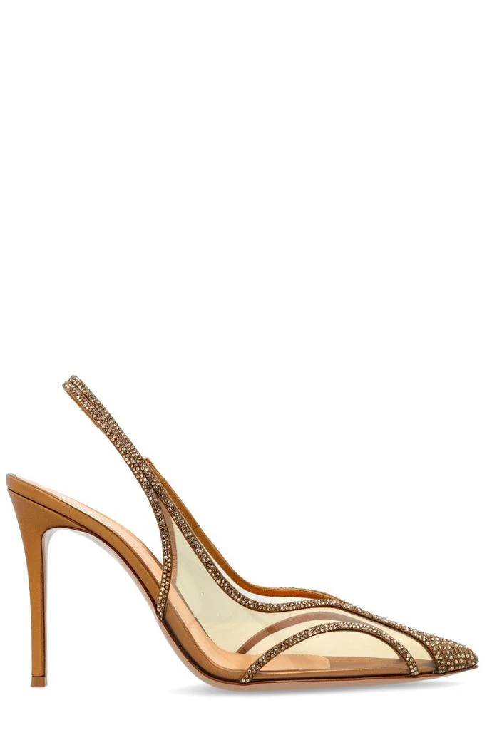 Gianvito Rossi Gianvito Rossi Brenda Embellished Slingback Pumps 1