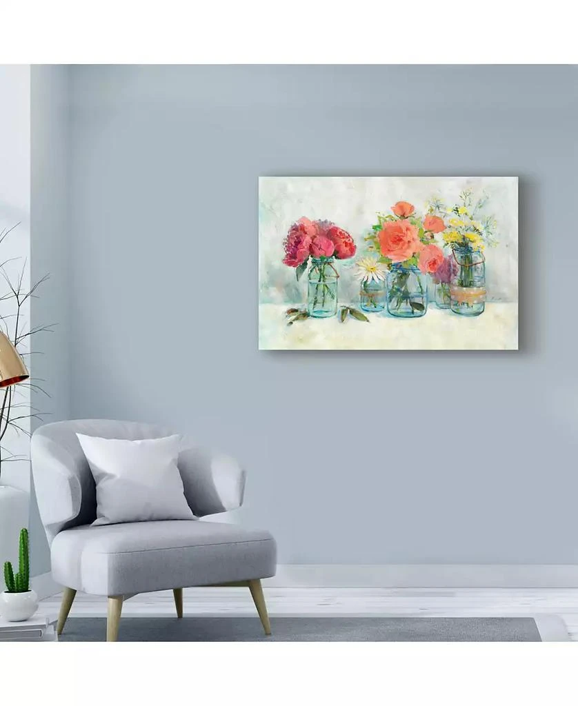 Trademark Global Marietta Cohen Art And Design 
Flowers In Mason Jars
 Canvas Art - 24" x 16" 3