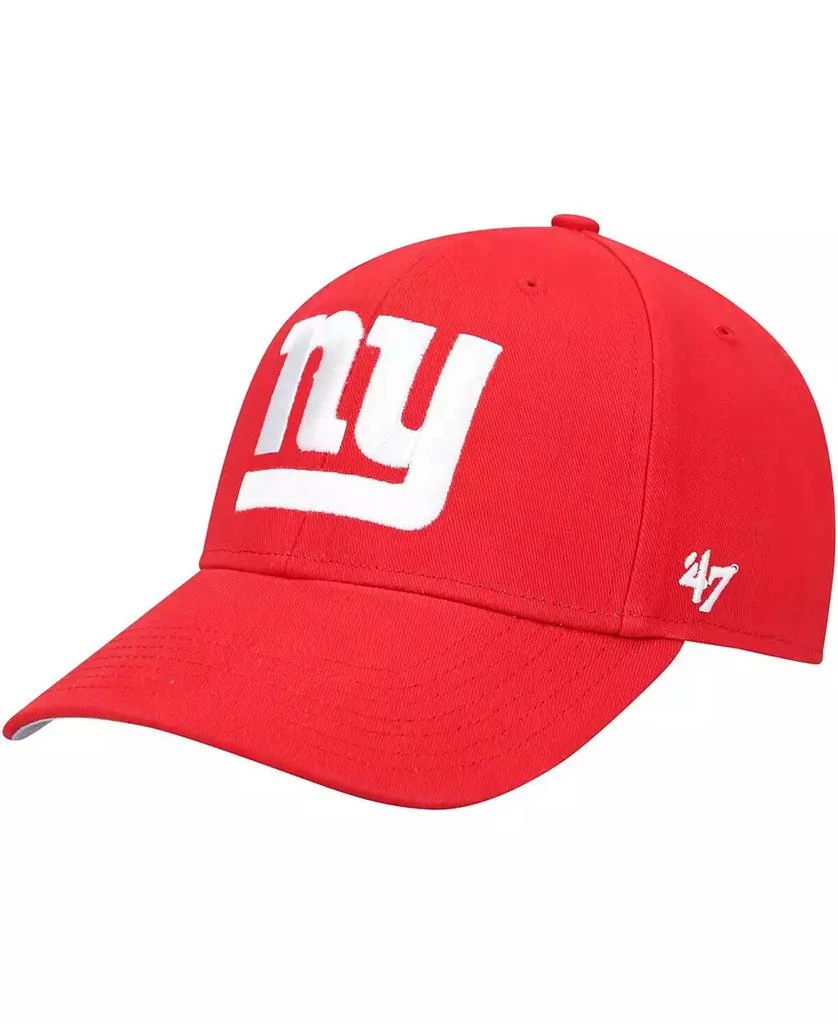 47 Brand Boys Red New York Giants Basic Secondary MVP Adjustable Hat 1