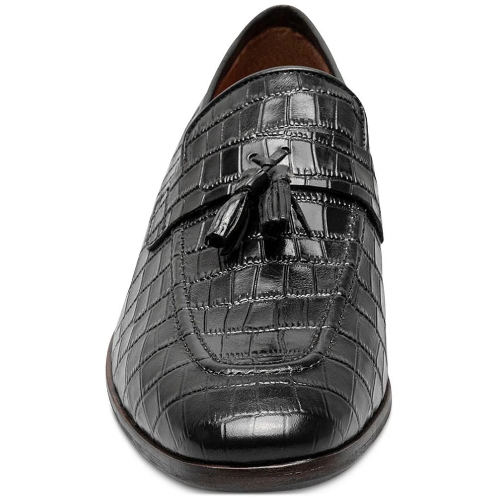 Stacy Adams Men's Franz Moc-Toe Croc-Texture Tassel Dress Loafer 7