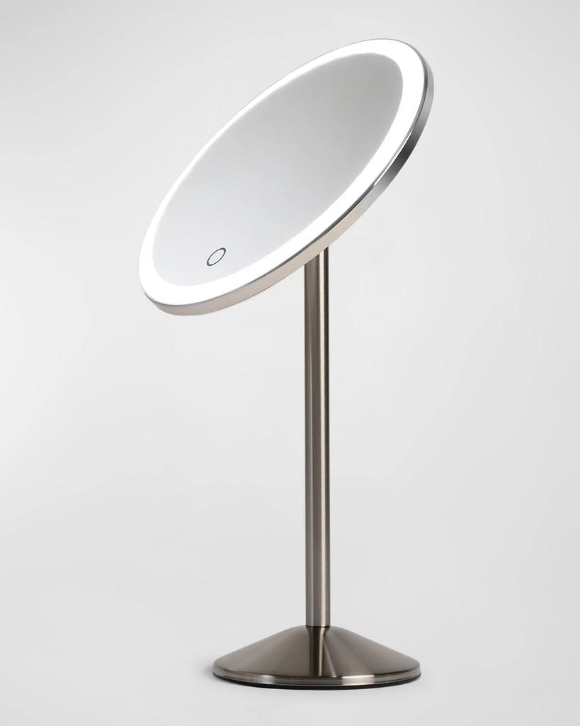 Ilios Rechargeable Round Table Makeup Mirror With 1X Magnification 2