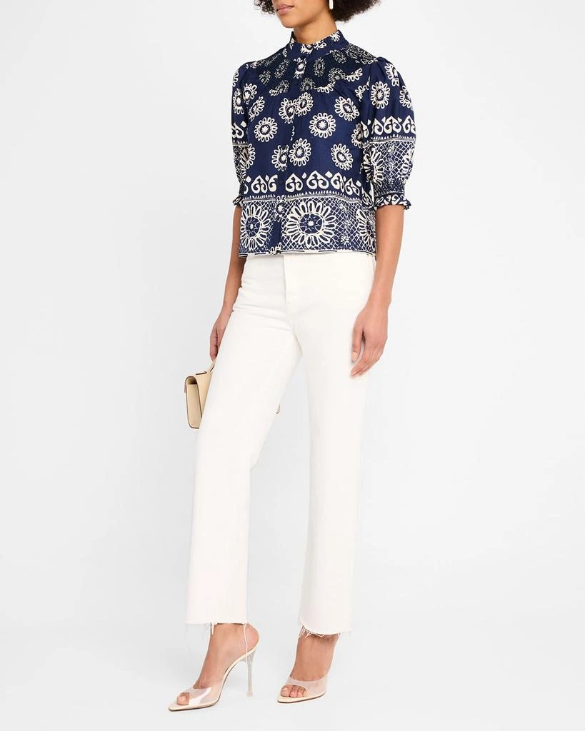 Love The Label Zarina Smocked Button-Front Top 2