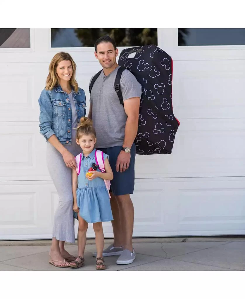 J L childress Disney Baby Ultimate Padded Backpack Car Seat Travel Bag, Mickey 2