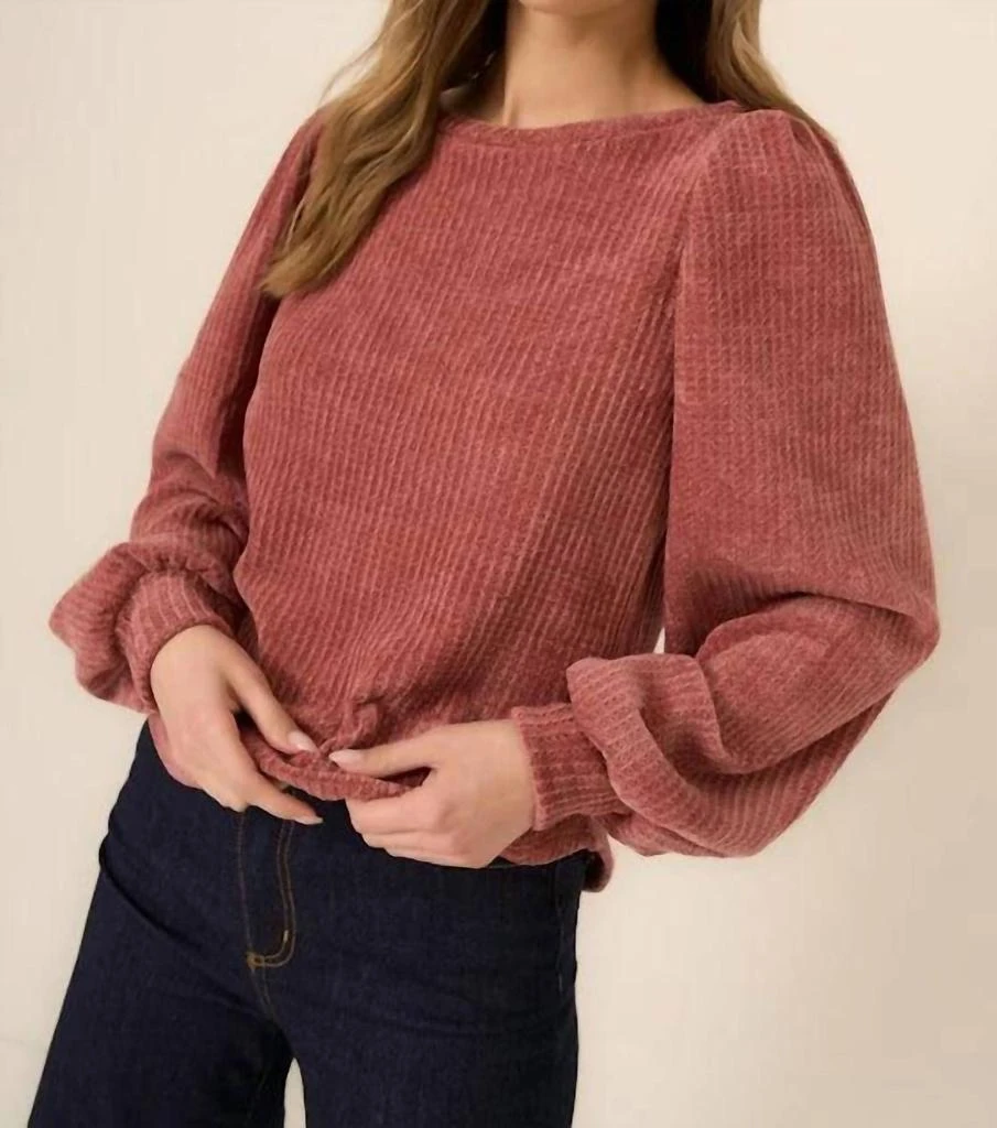 Project Social T Project Social T - Just Because Chenille Longsleeve 1
