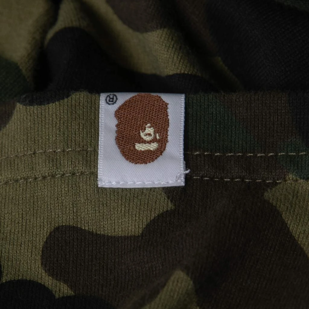 A Bathing Ape A Bathing Ape Military Green Camo Shark Print Cotton Crew Neck Half Sleeve T-Shirt XL 4