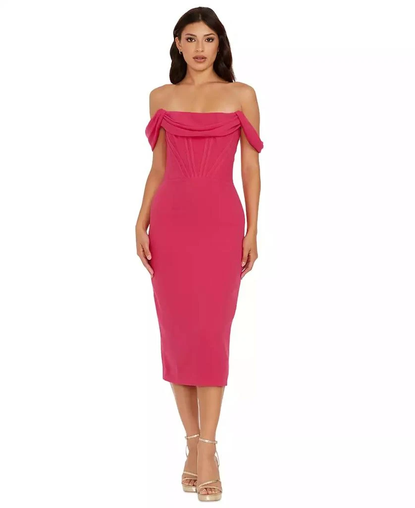 Dress The Population Women's Vickie Off-The-Shoulder Dress 1