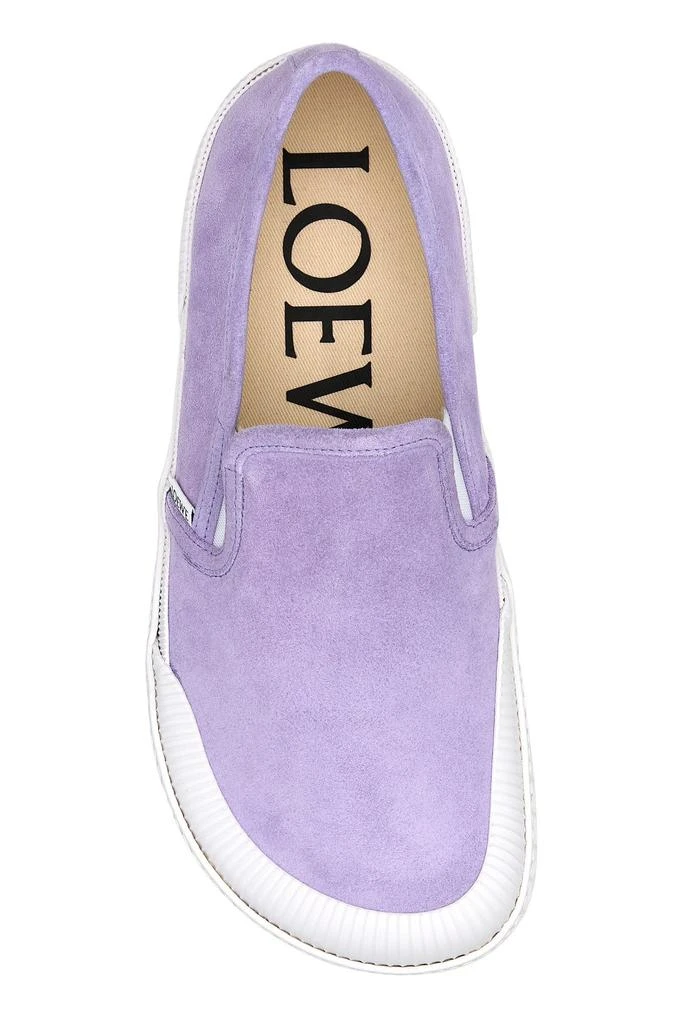 Loewe Lilac suede Terra Vulca slip-ons 3
