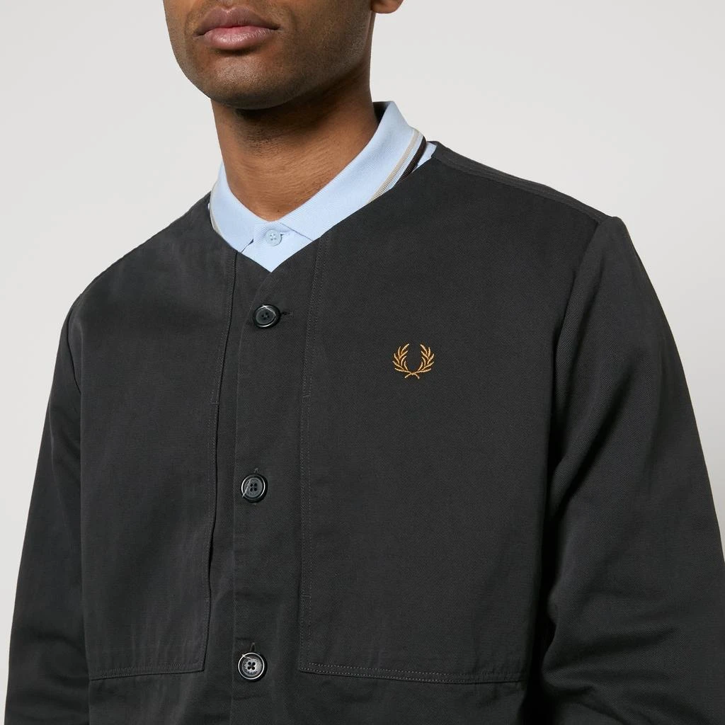 Fred Perry Fred Perry Collarless Cotton-Twill Overshirt 4